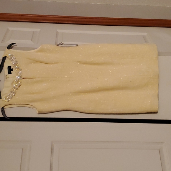 NEW Tahari Arthur S Levine petite yellow dress - Picture 1 of 15